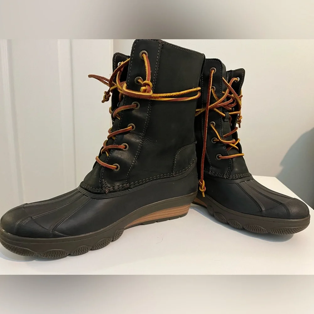 Women’s Sperry Saltwater Wedge Duck Boots Sz 9 - Picture 9 of 9